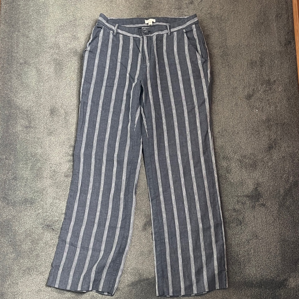 Striped Linen Pants